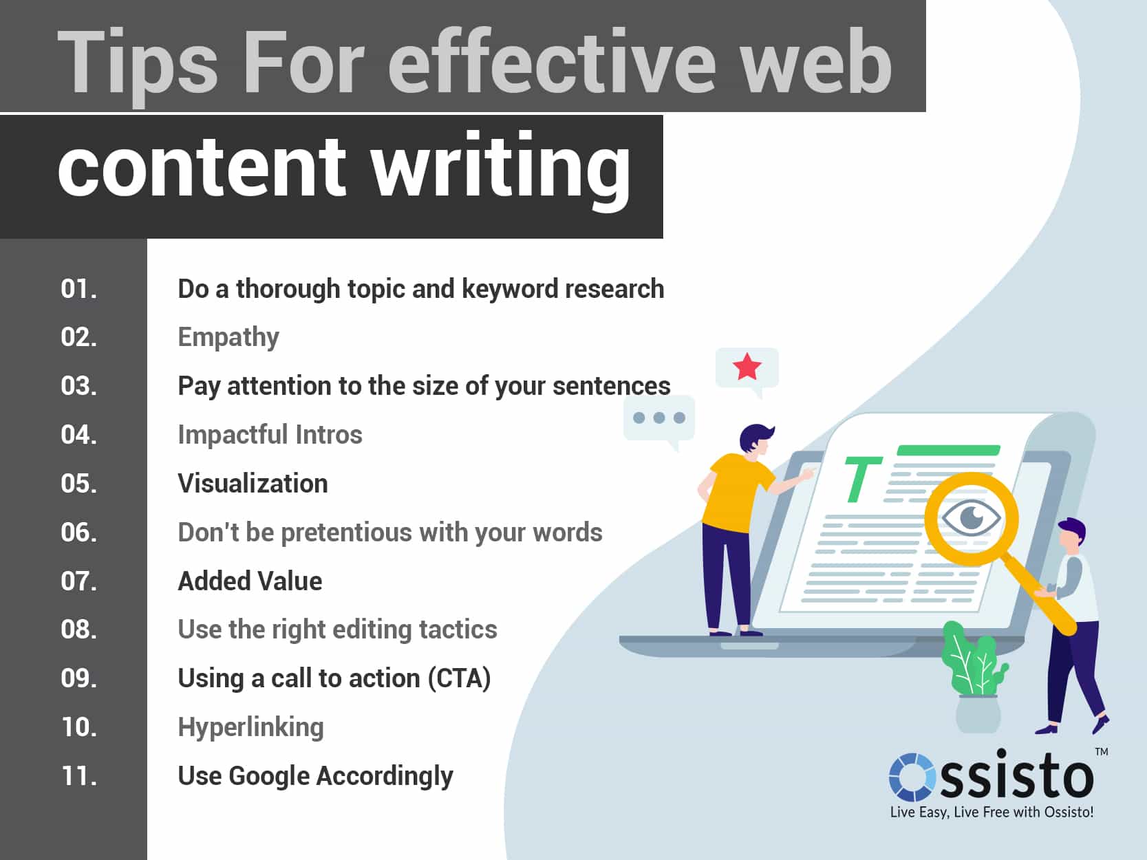 Top 10 effective and indispensable SEO content writing tips