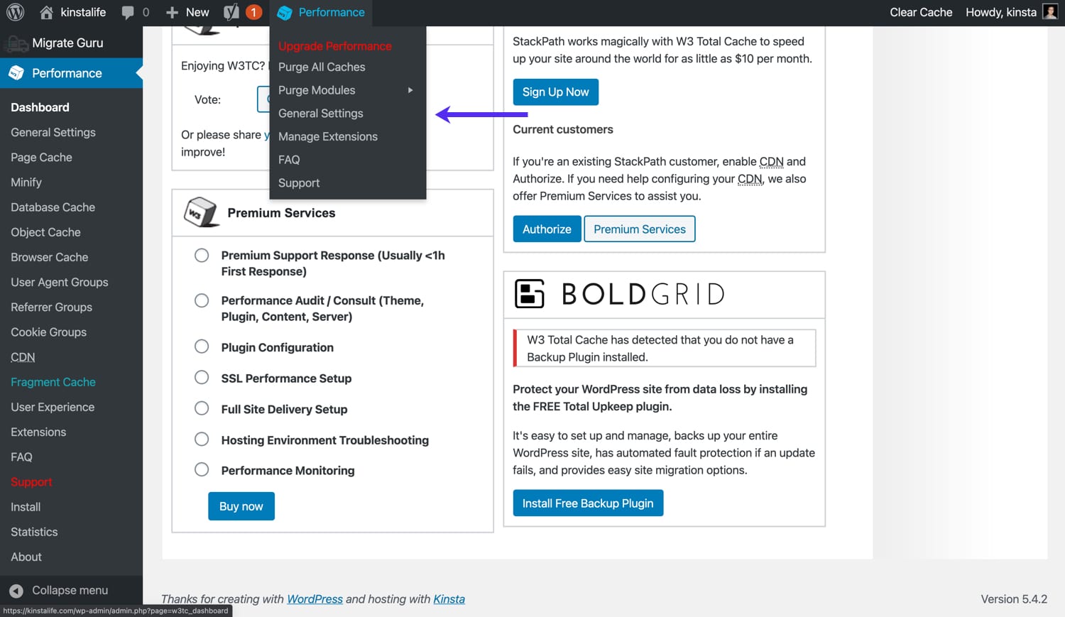 Leverage browser caching of static assets website Easily in w3 total cache plugin settings 0 (0)