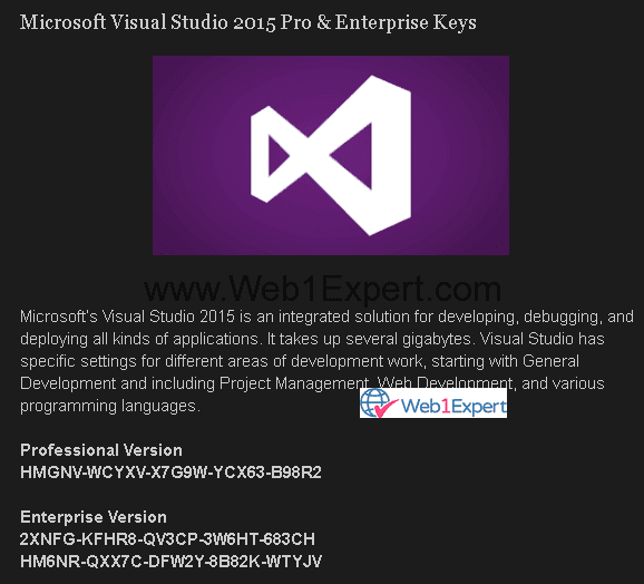 Visual studio 2017 professional product key free download